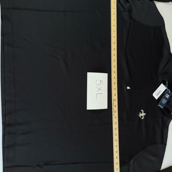 New Orleans Saints Men’s Cutter & Buck Big & Tall Half-Zip Pullover Jacket - Picture 2 of 8